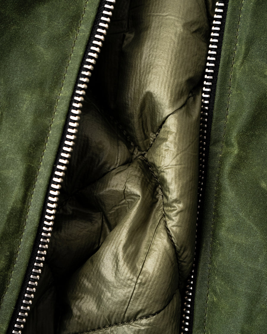 Waxed Cotton Bomber Jacket