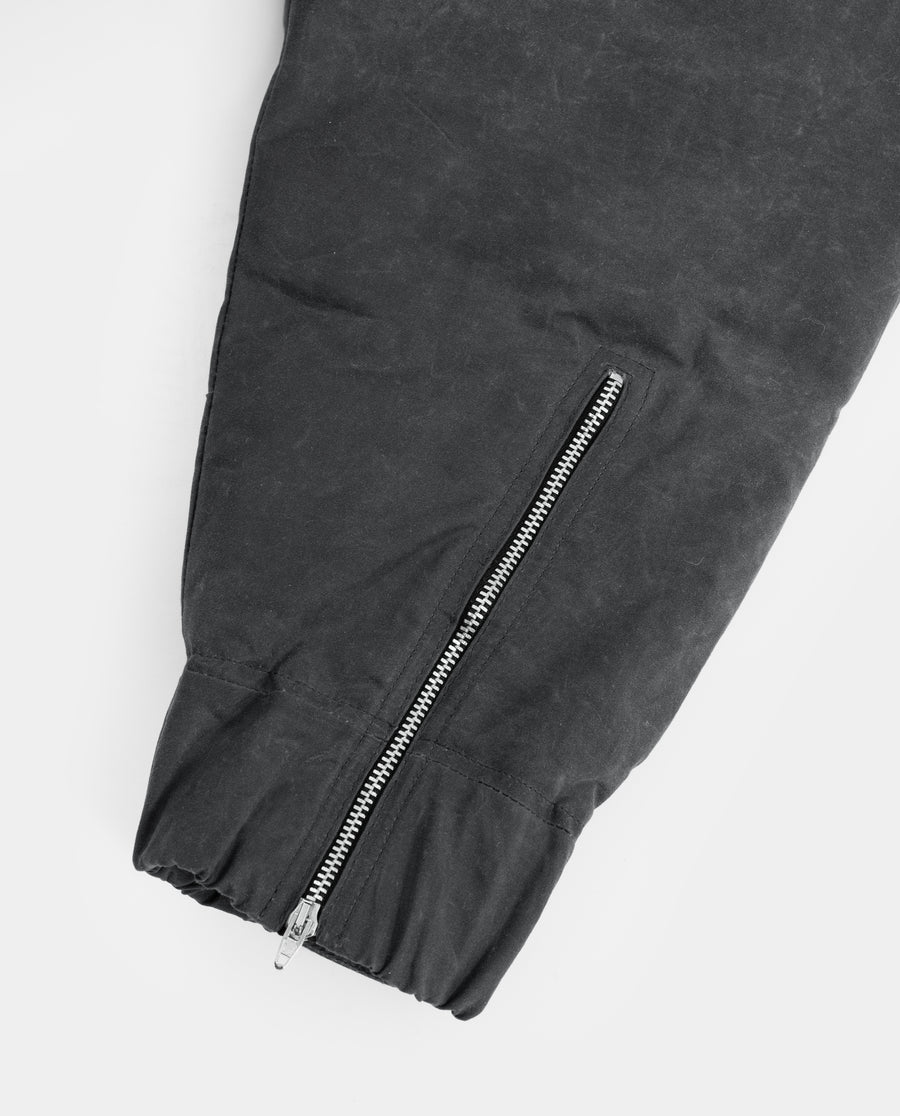 Waxed Cotton Bomber Jacket