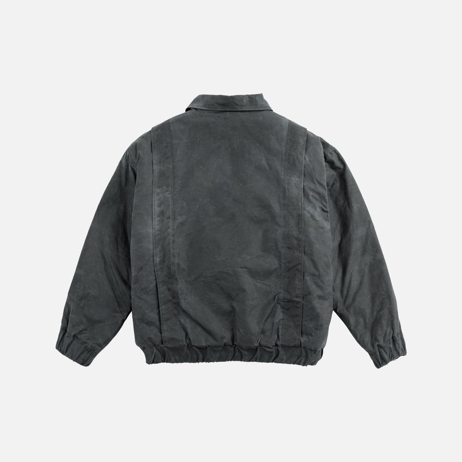 Waxed Cotton Bomber Jacket