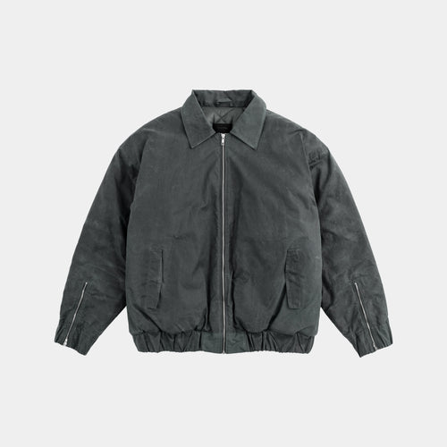Waxed Cotton Bomber Jacket